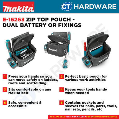 Makita E-15198 | E-15316 | E-15279 | E-15154 | E-15263 | E-15176 Pouches And Holders For Tools & Accessories