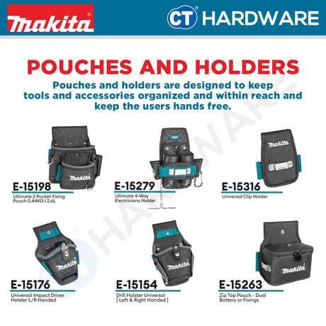Makita E-15198 | E-15316 | E-15279 | E-15154 | E-15263 | E-15176 Pouches And Holders For Tools & Accessories