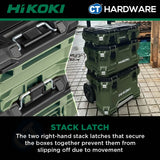 Hikoki MC0003 Trolley Tool Box Set | M, L Carry Box Size