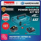Makita MKP1RT181 Makpac Power Source Kit 18V (Include 1x 5.0 Ah Battery & 1x Charger) [197801-6]