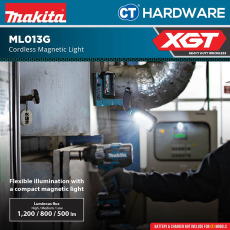 Makita ML013G Cordless Magnetic Light 40V Without Battery and Charger