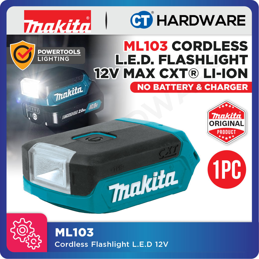 Makita ML103 Cordless Led Flashlight 12V without Battery & Charger