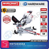 WORCRAFT MST20-255A SLIDING MITRE SAW 10" | 2000W (MST20255A)