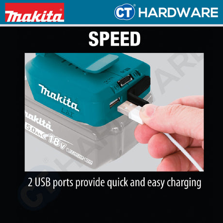 Makita ADP05 Adapter For USB 18V Come With 2 Port