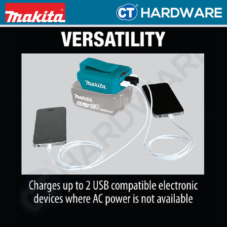 Makita ADP05 Adapter For USB 18V Come With 2 Port
