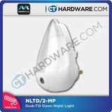 Masterplug Dusk-Till-Dawn LED Night Light Twin Pack (2 Pieces) – Auto On/Off at Dark/Light