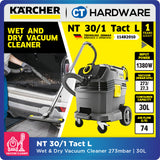 Karcher NT 30/1 TACT L Wet & Dry Vacuum Cleaner 1380W 30l [NT301TACTL | 11482010]