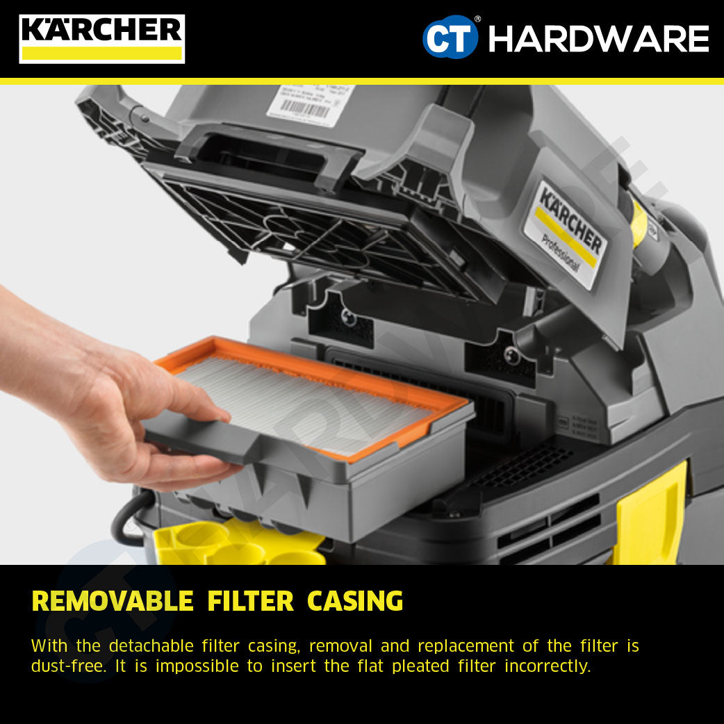 Karcher NT 30/1 TACT L Wet & Dry Vacuum Cleaner 1380W 30l [NT301TACTL | 11482010]