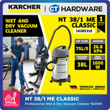 Karcher NT 38/1 ME CLASSIC Wet & Dry Vacuum Cleaner Stainless Steel 1600W | 38L [NT381ME | 14285310]