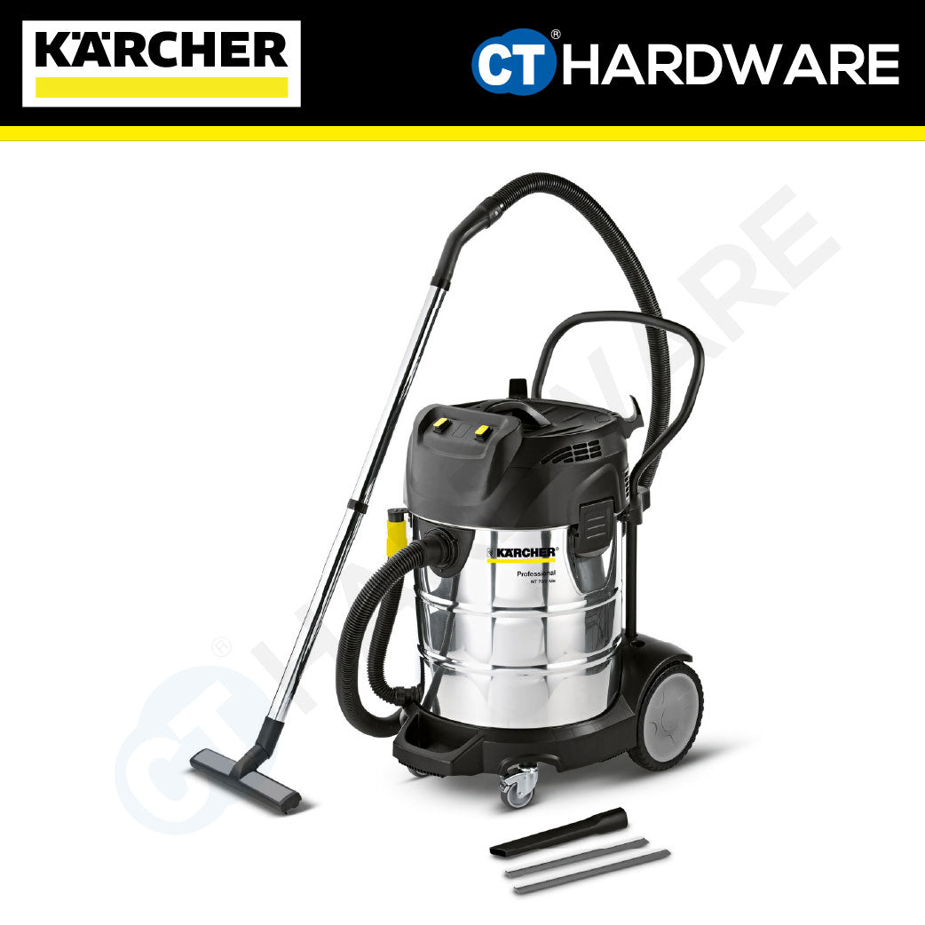 Karcher NT 70/2 ME CLASSIC Wet & Dry Vacuum Cleaner Stainless Steel 2300W 70l [NT702MECLASSIC | 16672250]