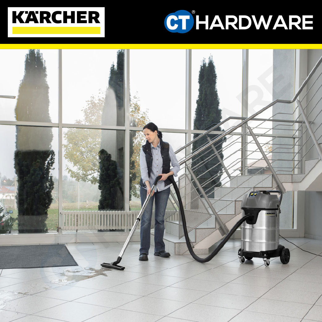 Karcher NT 70/2 ME CLASSIC Wet & Dry Vacuum Cleaner Stainless Steel 2300W 70l [NT702MECLASSIC | 16672250]