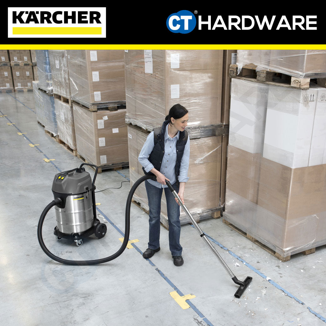 Karcher NT 70/2 ME CLASSIC Wet & Dry Vacuum Cleaner Stainless Steel 2300W 70l [NT702MECLASSIC | 16672250]