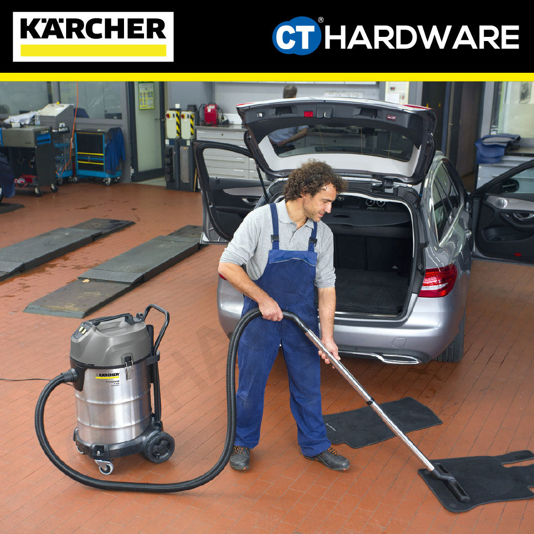 Karcher NT 70/2 ME CLASSIC Wet & Dry Vacuum Cleaner Stainless Steel 2300W 70l [NT702MECLASSIC | 16672250]
