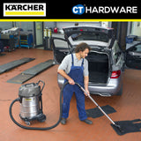 Karcher NT 70/2 ME CLASSIC Wet & Dry Vacuum Cleaner Stainless Steel 2300W 70l [NT702MECLASSIC | 16672250]