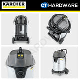 Karcher NT 70/2 ME CLASSIC Wet & Dry Vacuum Cleaner Stainless Steel 2300W 70l [NT702MECLASSIC | 16672250]