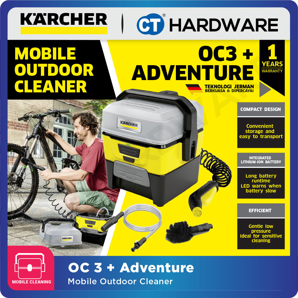 Karcher OC3 ADVENTURE Cordless Mobile Outdoor Cleaner 7.2V Low