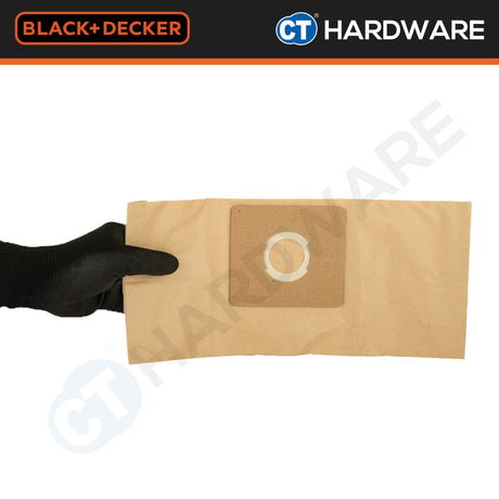 Black & Decker PB10-B1 Paper Dust Bag 10l (3 pcs) For BDWD10