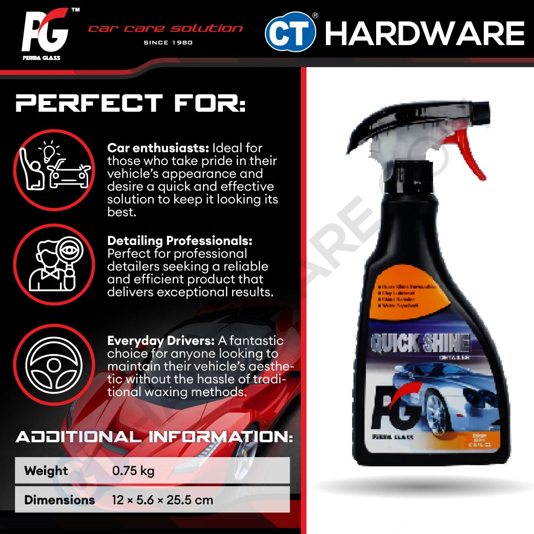 PG Perma Glass PG7882212 Quick Shine Detailer 500ml [ 9556817882212 ]
