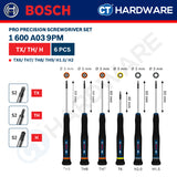 Bosch PRO Precision Screwdriver Set Series, 1600A039PL (6PCS), 1600A039PM (6PCS), 1600A039PN (14PCS)