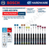 Bosch PRO Precision Screwdriver Set Series, 1600A039PL (6PCS), 1600A039PM (6PCS), 1600A039PN (14PCS)