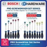 Bosch PRO Screwdriver Set Series 1600A016BF (6PCS), 1600A039PD (6PCS), 1600A039PE (6PCS), 1600A039PF (8PCS)