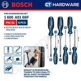 Bosch PRO Screwdriver Set Series 1600A016BF (6PCS), 1600A039PD (6PCS), 1600A039PE (6PCS), 1600A039PF (8PCS)