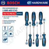 Bosch PRO Screwdriver Set SL/PH/PZ/TX 6pcs [1600A02CV3]