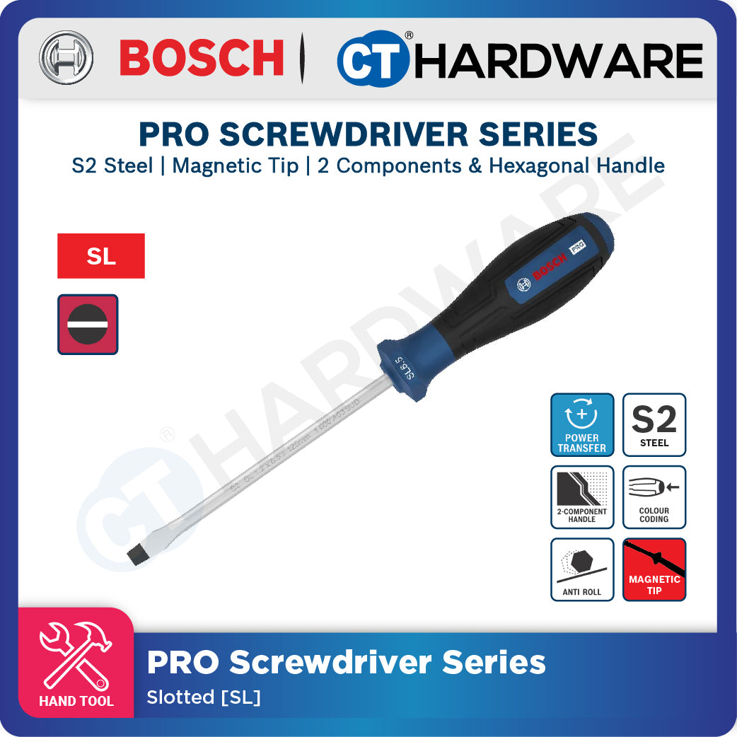 Bosch PRO Screwdriver Slotted
