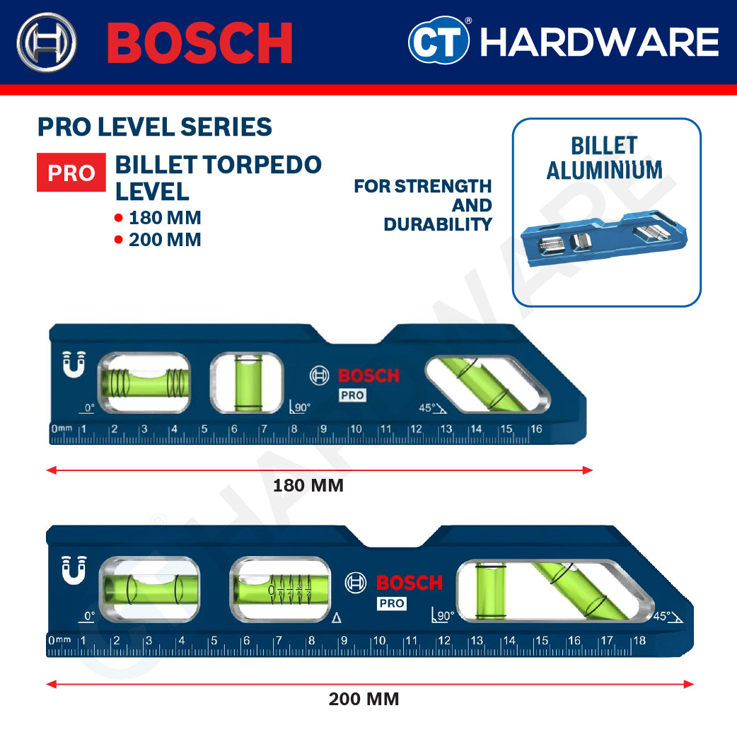 Bosch PRO Level Series, PRO Billet Torpedo Level, PRO Level, PRO Box Level, Box Level, Bosch Hand Tool