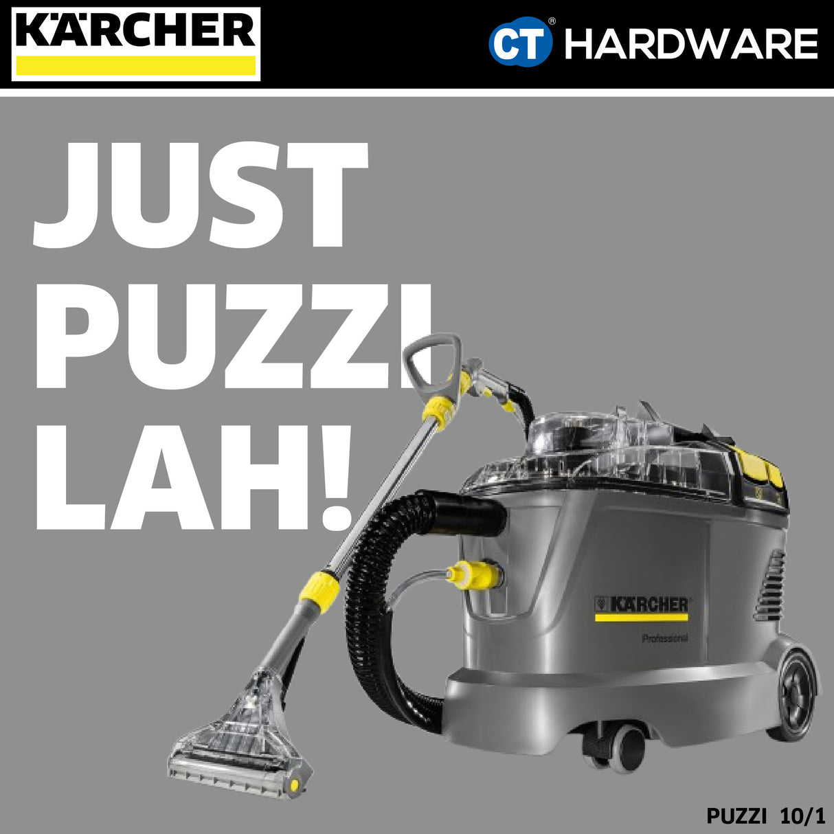 Karcher PUZZI 10/1 Professional Spray Extraction Cleaner 1250W 20-25 m²/h [PUZZI101 | 11001300]