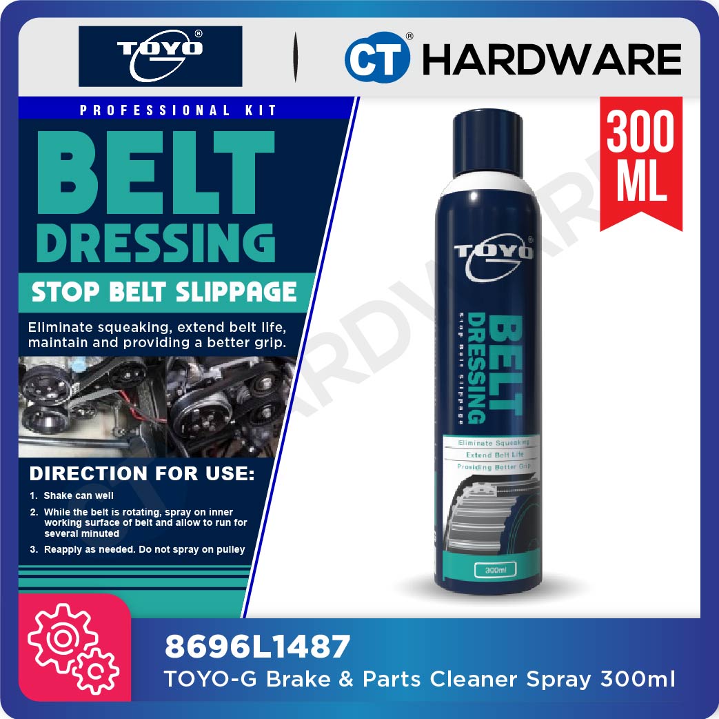 Toyo-G Belt Dressing Spray 300ml (Stop Belt Slippage) [ 8696L1487 ]