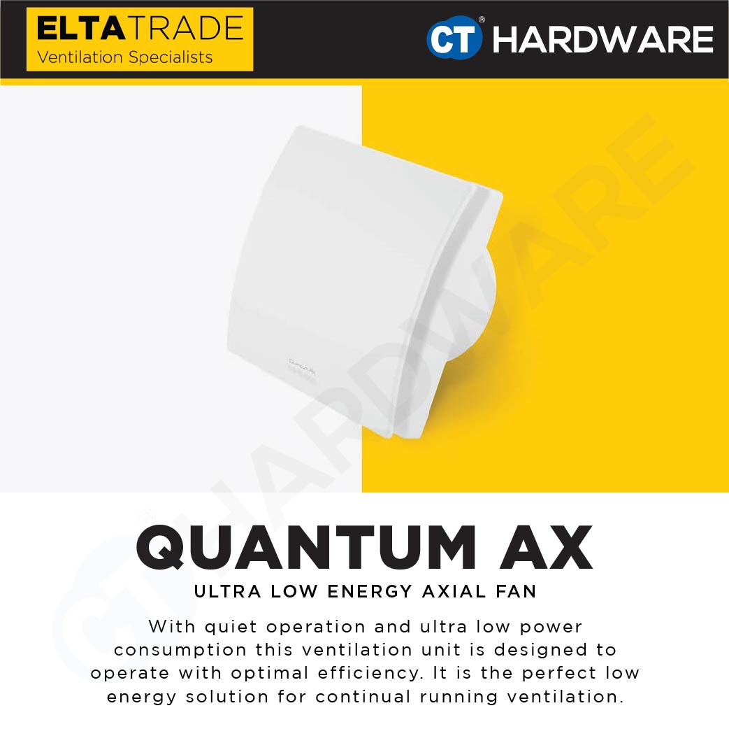 ELTA TRADE QUANTUM AX ULTRA LOW ENERGY AXIAL FAN VENTILATION FAN