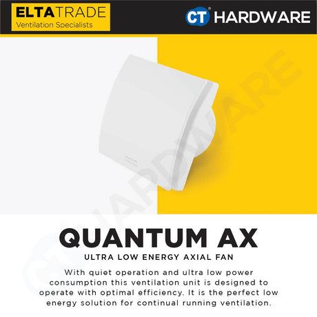 ELTA TRADE QUANTUM AX ULTRA LOW ENERGY AXIAL FAN VENTILATION FAN