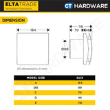 ELTA TRADE QUANTUM AX ULTRA LOW ENERGY AXIAL FAN VENTILATION FAN