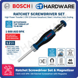 Bosch Bit Ratchet Screwdriver with Magazine 12-Bit Set [1600A039PK]
