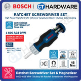 Bosch Stubby Bit Ratchet Screwdriver with Magazine 6-Bit Set [1600A039PW]
