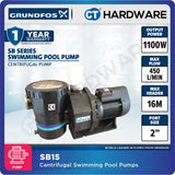 Grundfos SB15 Swimming Pool WAVE Pump 1.5HP