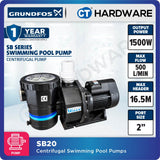 Grundfos SB20 Swimming Pool WAVE Pump 2HP