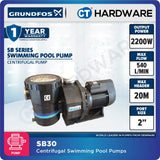 Grundfos SB30 Swimming Pool WAVE Pump 3HP