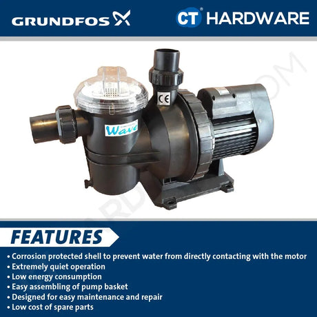 Grundfos SC050 Swimming Pool WAVE Pump 0.5HP