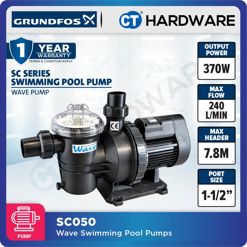 Grundfos SC050 Swimming Pool WAVE Pump 0.5HP