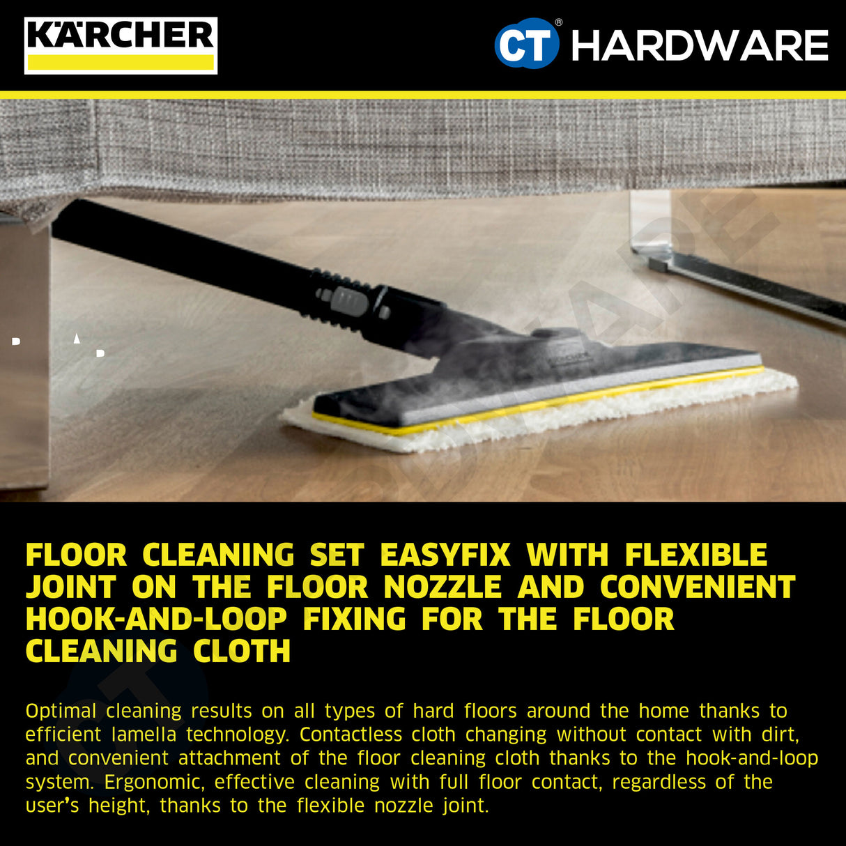 Karcher SC4 EASYFIX Steam Cleaner 2000W 3.5 Bar [SC4EASYFIX | 15126300]