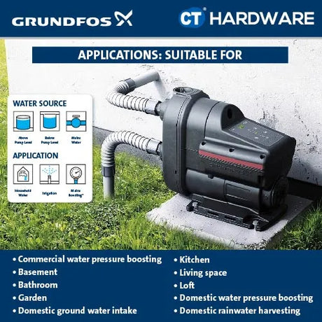Grundfos SCALA1 5-55 Home Booster Pump [0.78kW, Bluetooth Pump] SCALA1555