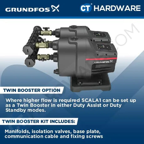 Grundfos SCALA1 5-55 Home Booster Pump [0.78kW, Bluetooth Pump] SCALA1555