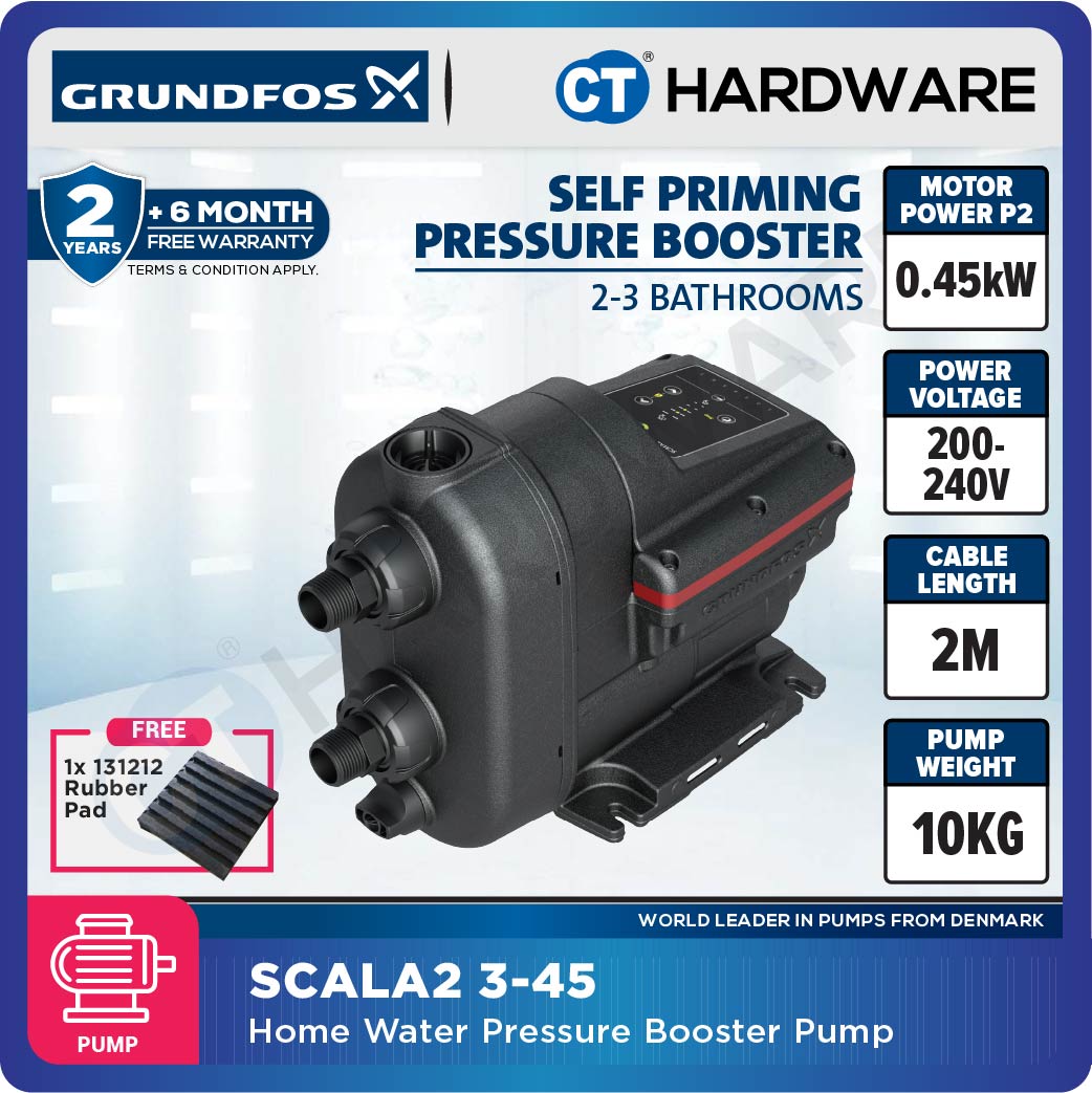 Grundfos SCALA2 3-45 Compact Booster Pump 0.45kW Integrated Speed Control