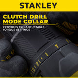 STANLEY SCD711D2K CORDLESS HAMMER DRILL 20V | 50Nm | 25500 BPM | 13MM COME WITH 2x 2.0AH BATTERY & 1x CHARGER