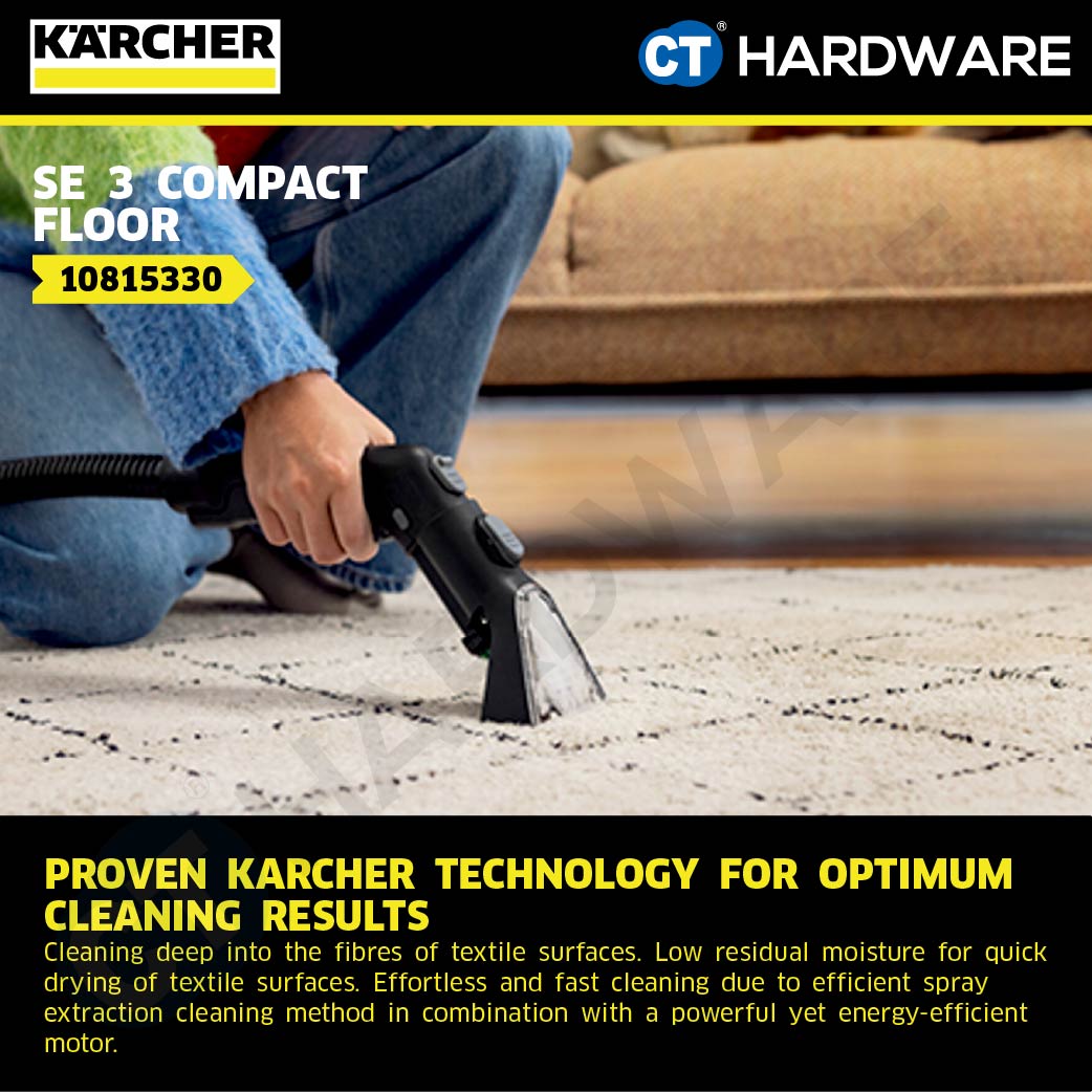 Karcher SE 3 Compact Home / Home Floor – Spray Extraction Cleaner 500W [10815300 | 10815330]