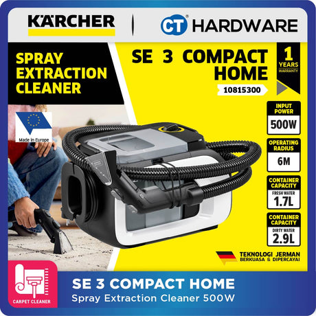 Karcher SE 3 Compact Home / Home Floor – Spray Extraction Cleaner 500W [10815300 | 10815330]