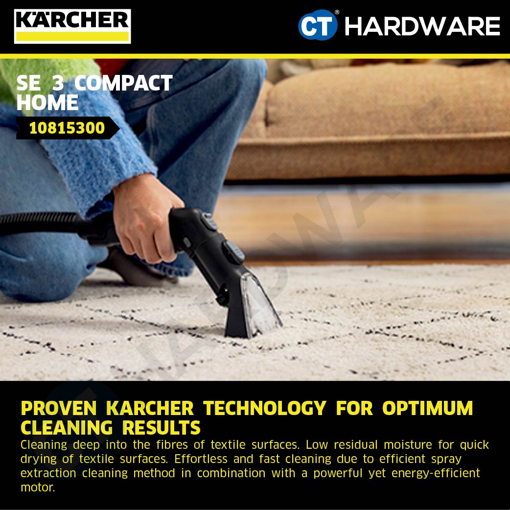 Karcher SE 3 Compact Home / Home Floor – Spray Extraction Cleaner 500W [10815300 | 10815330]