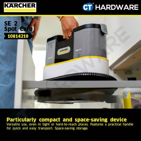 Kärcher SE 2 Spot Care Spray Extraction Cleaner | Portable Carpet Sofa Upholstery Deep Cleaner [ SE2SPOTCARE ]